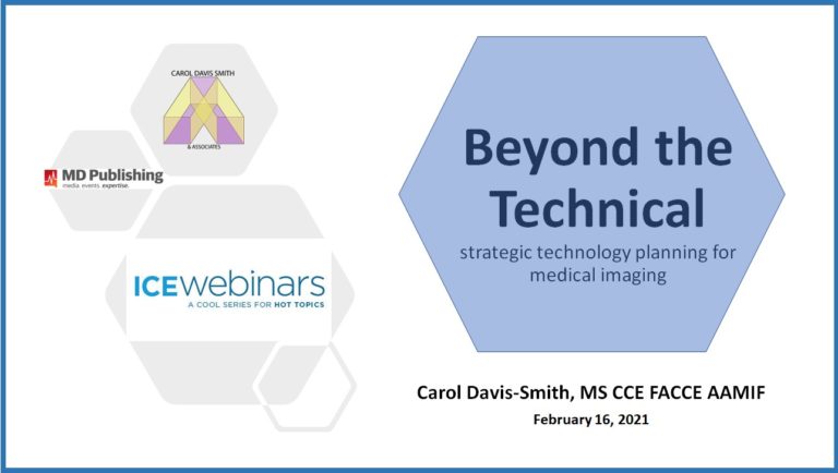 Beyond the Technical – Strategic Technology Planning for Medical Imaging – ICE