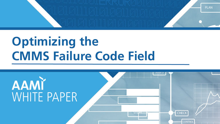 CMMS Collaborative White Paper:<br />
Optimizing the CMMS Failure Code Field